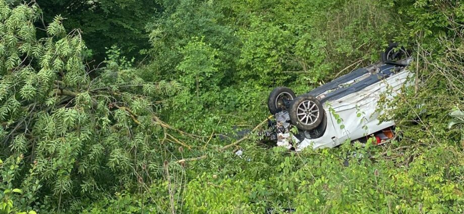 26-Jähriger übersteht schweren Unfall auf A66 glimpflich 26-Jähriger übersteht schweren Unfall auf A66 glimpflich