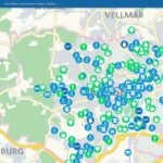 Digitale Karte zeigt kühle Orte in Kassel