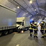 HeLi: Hunderte Meter mitgeschleift – Zwei Verletzte bei Lkw-Unfall auf A44