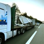 Leerer Tank stoppt Schrottauflieger auf der A3