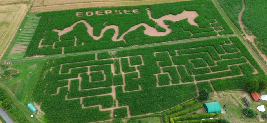 Irrgarten mit Edersee-Motiv: Maislabyrinth bei Vöhl-Basdorf startet in die Saison Irrgarten mit Edersee-Motiv: Maislabyrinth bei Vöhl-Basdorf startet in die Saison