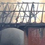Einsatz an der Landesgrenze: Scheunenbrand in Daseburg
