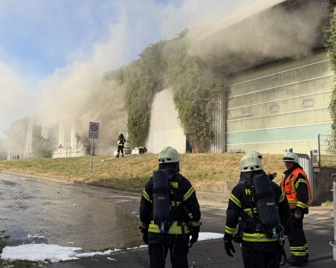 Feuer im MHKW am Lossewerk – Rauchwolke über Kassel
