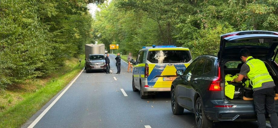 AKTUELL: K4 bei Niestetal nach Motorradunfall voll gesperrt AKTUELL: K4 bei Niestetal nach Motorradunfall voll gesperrt
