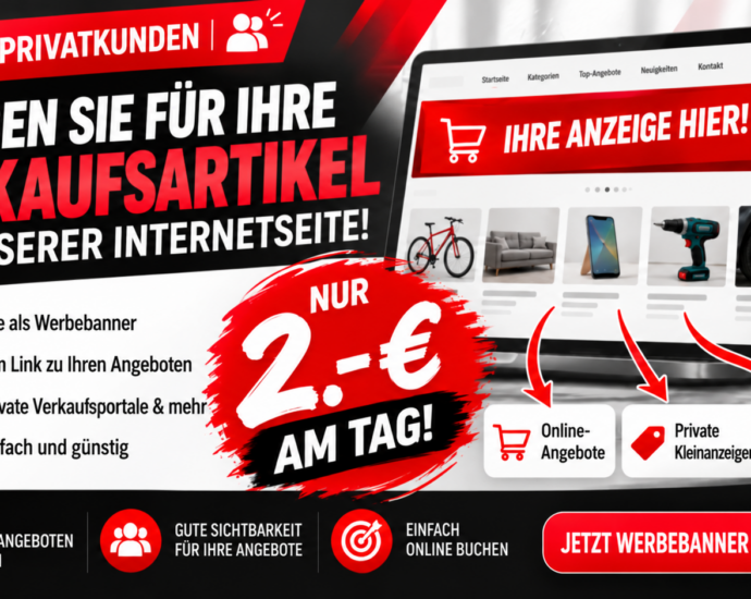 Mehr Aufmerksamkeit für deine Verkaufsanzeige – schon für 2 Euro am Tag!