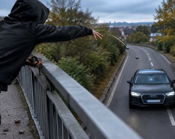 Erneut Steine von Brücke in Oberzwehren geworfen – Jugendliche flüchten